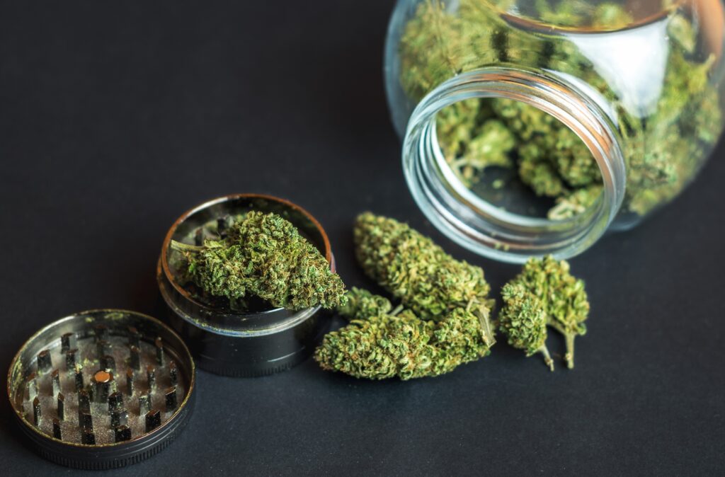 cannabis-flower-buds-and-grinder-1024x674